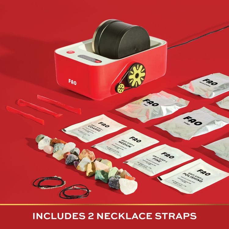 22 Piece Professional Rock Tumbler with Clay & Gemstones - FAO Schwarz