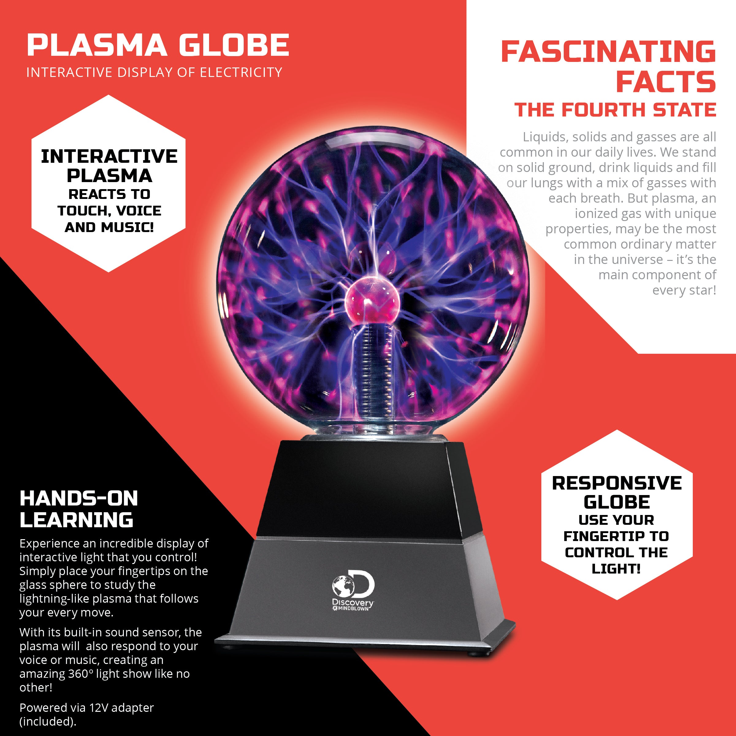 6″ Plasma Globe Lamp - FAO Schwarz