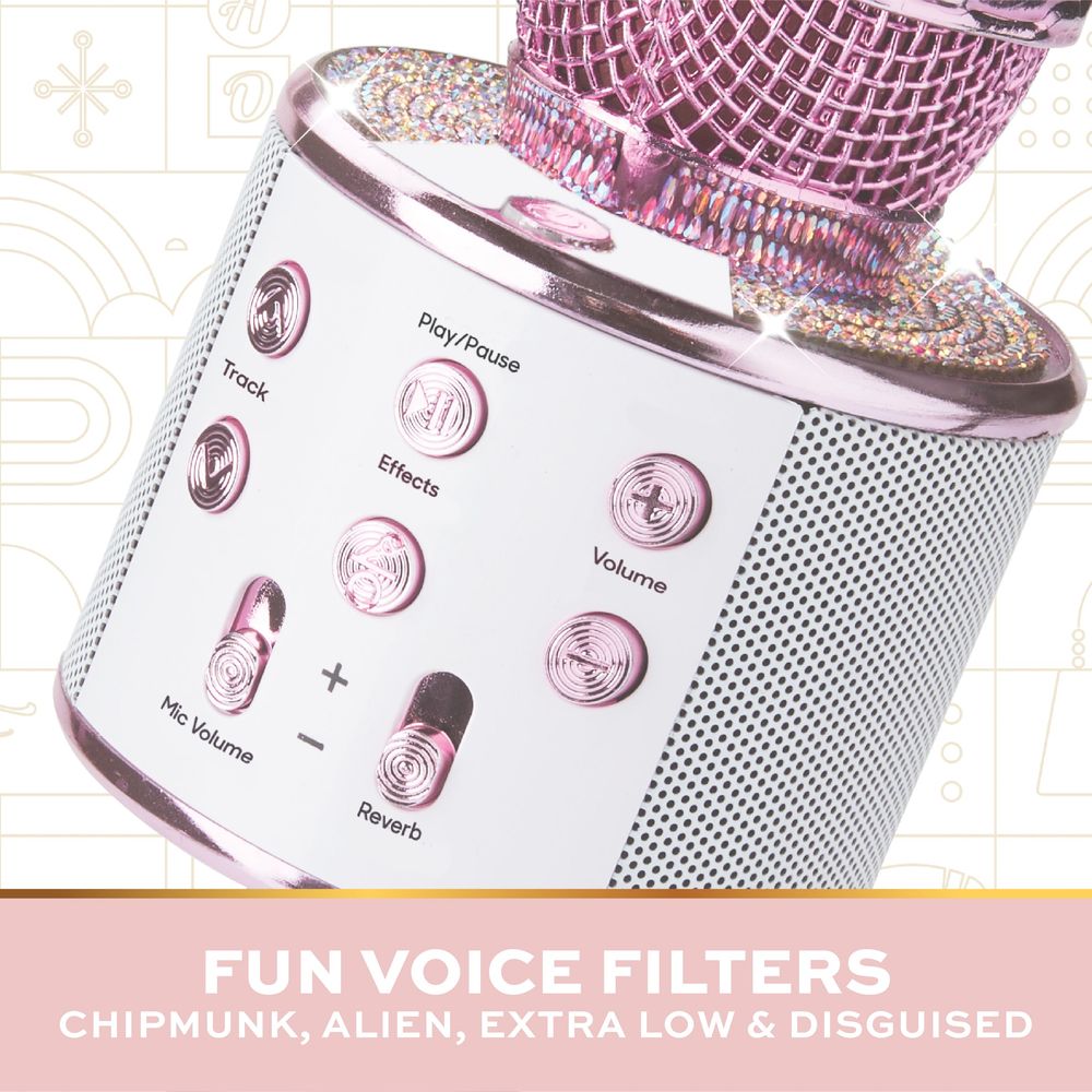 Musical Microphone Rhinestone Bluetooth Broadcaster - FAO Schwarz