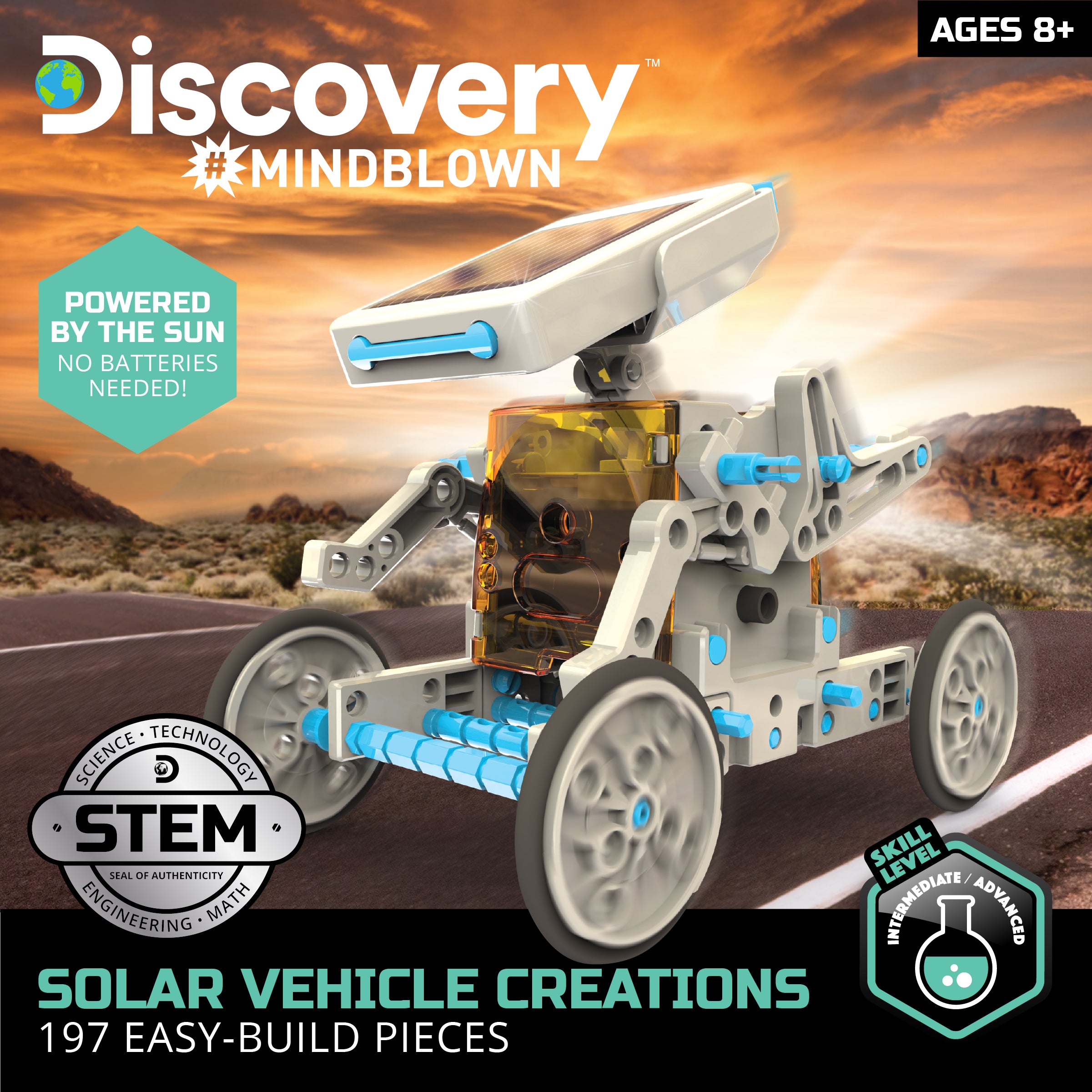 Solar Vehicle Creation Easy-Build Kit – 197 Pieces - FAO Schwarz