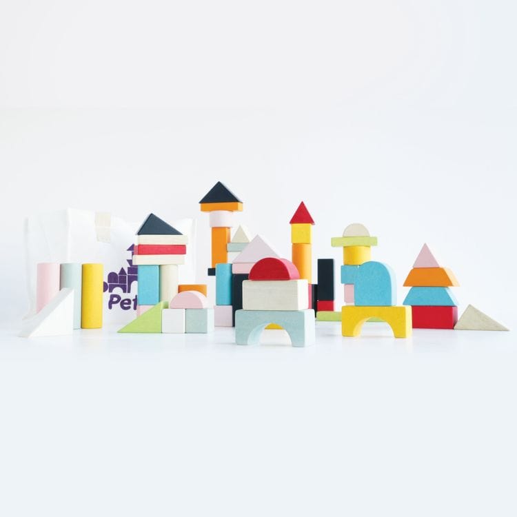 60 Piece Colourful Building Blocks - FAO Schwarz