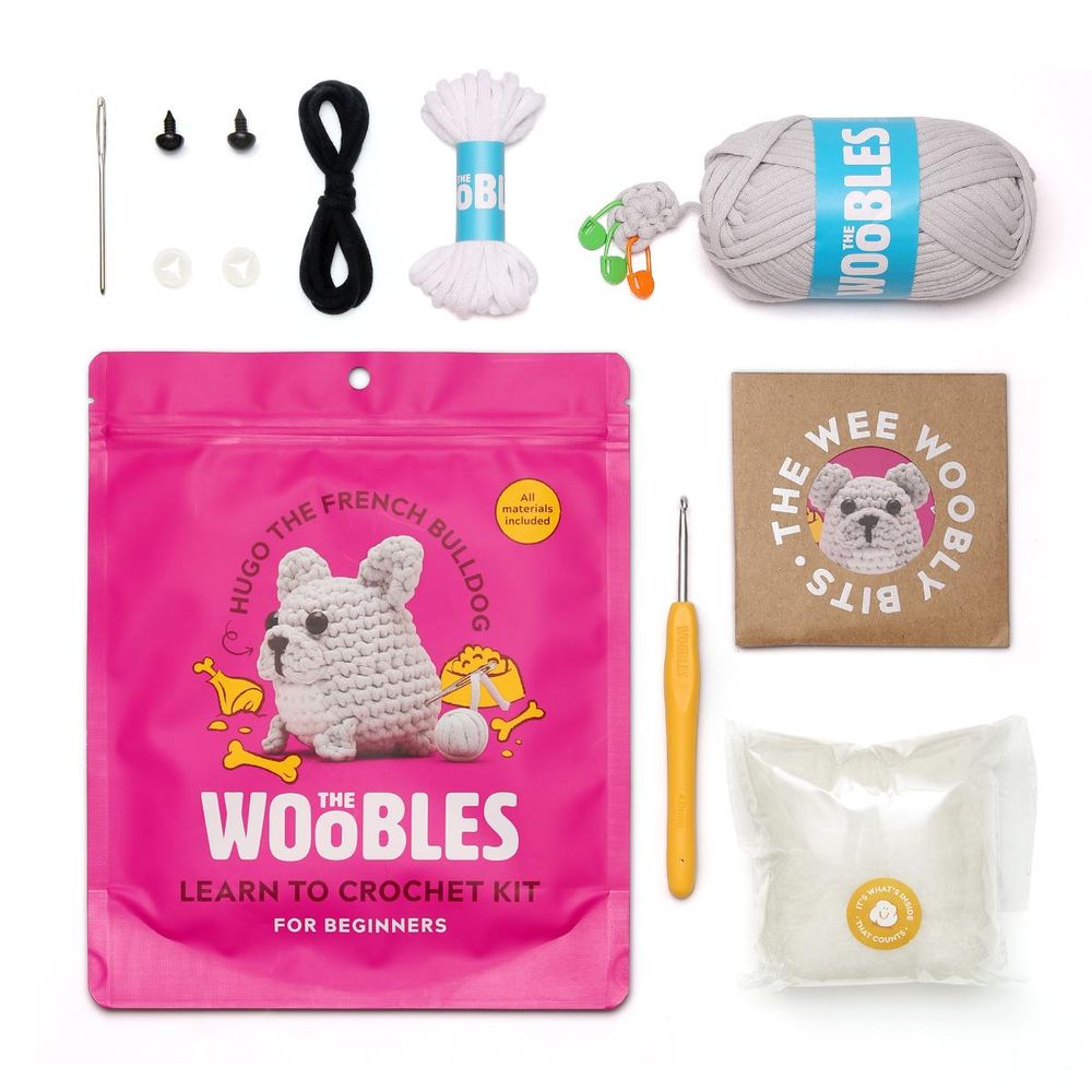 Hugo the French Bulldog Learn to Crochet Kit - FAO Schwarz