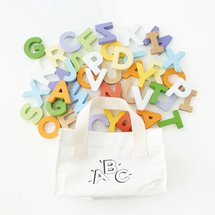 Wooden Alphabet Set & Bag – 60 Letters - FAO Schwarz