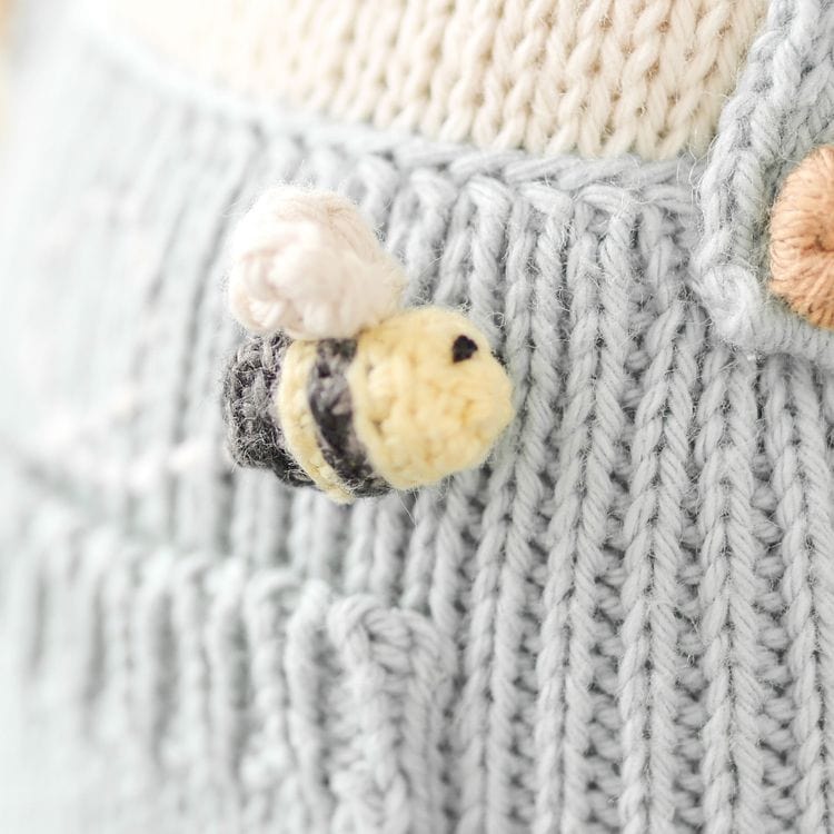 Little 13″ Charlie the Honey Bear Hand-Knit Doll - FAO Schwarz