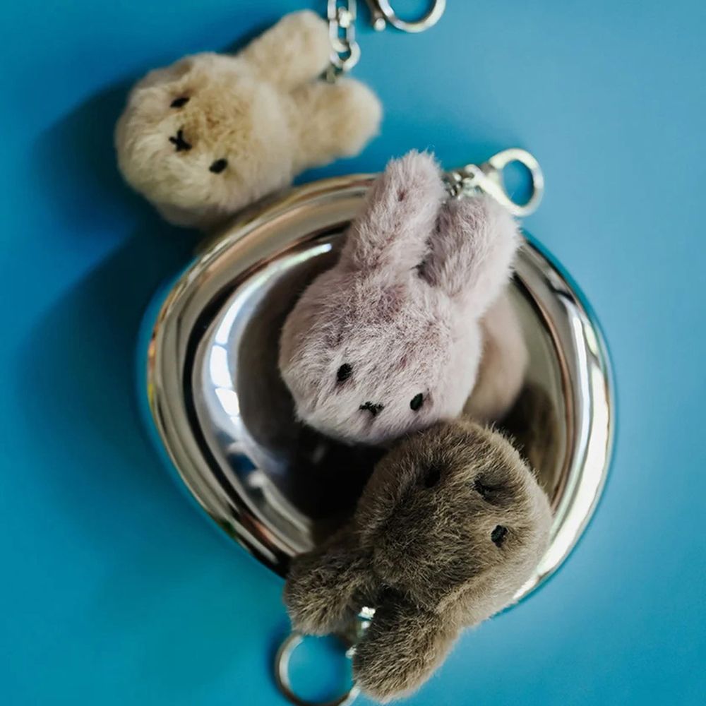 Miffy ECO Fuzzy Keychain – Taupe - FAO Schwarz