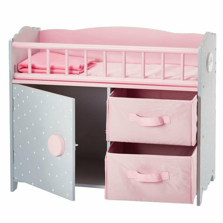 Princess Baby Doll Crib with Cabinet and Cubby - FAO Schwarz