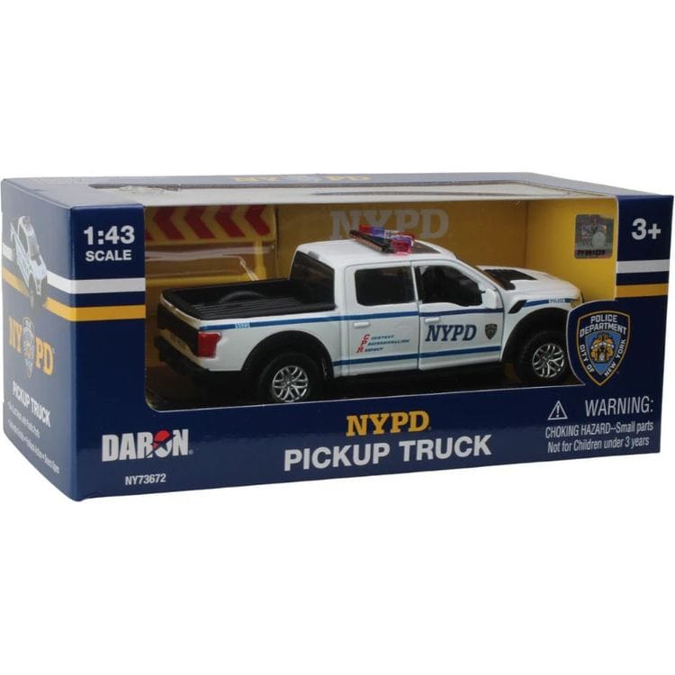 NYPD Die-Cast Metal Pick-Up Truck - FAO Schwarz