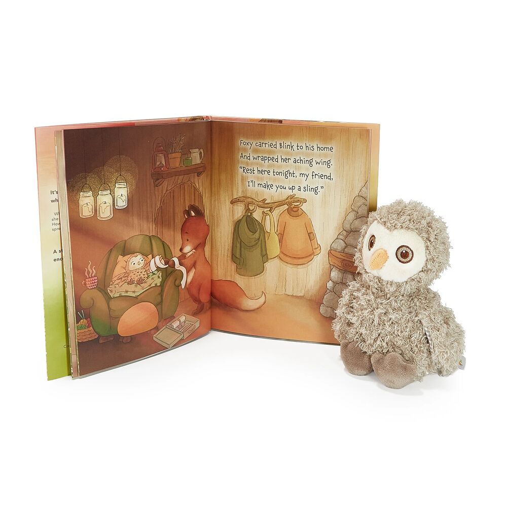 Blink Owl Plush & Flying Lessons Book Bundle - FAO Schwarz
