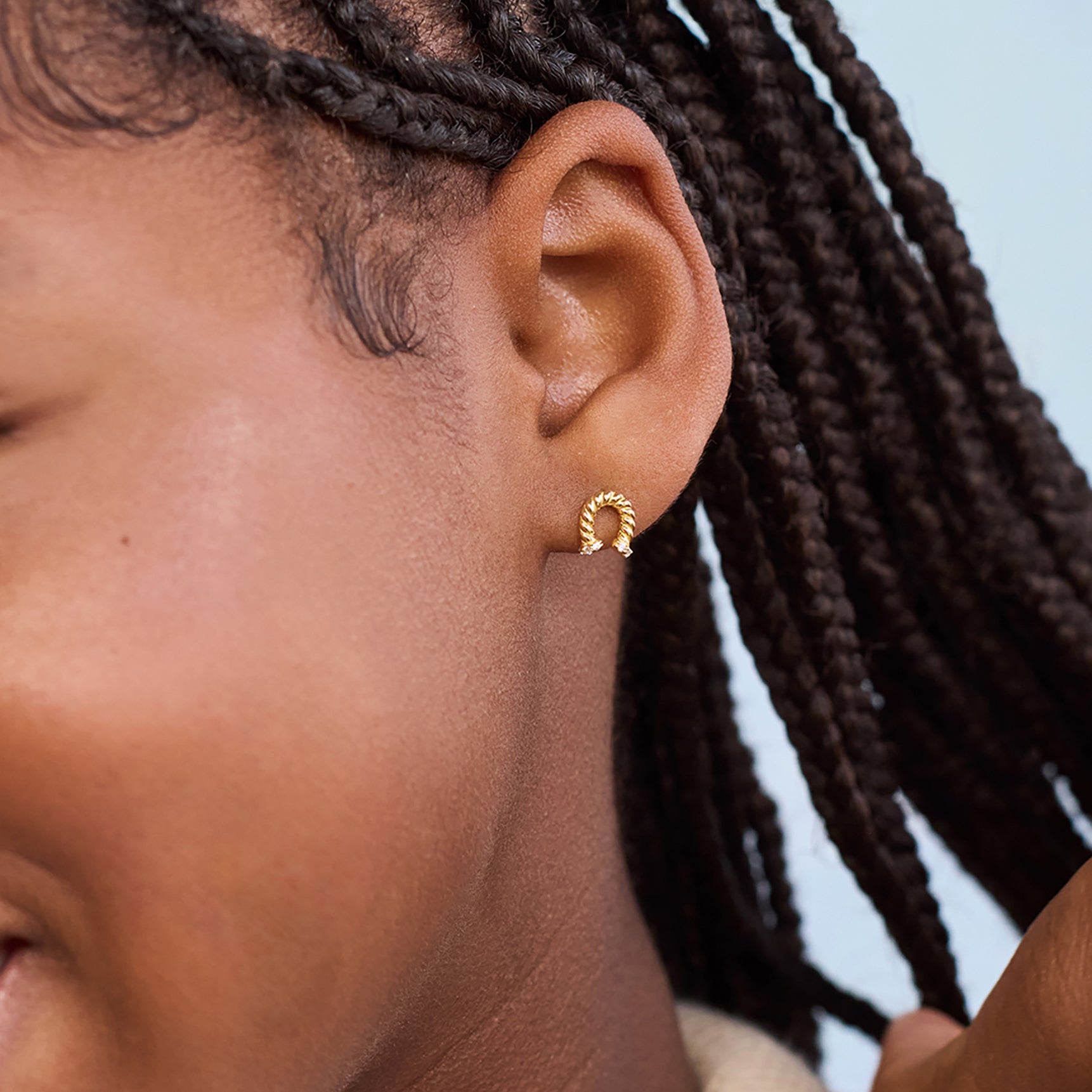 Horseshoe 18k Gold Kids’ Earrings - FAO Schwarz