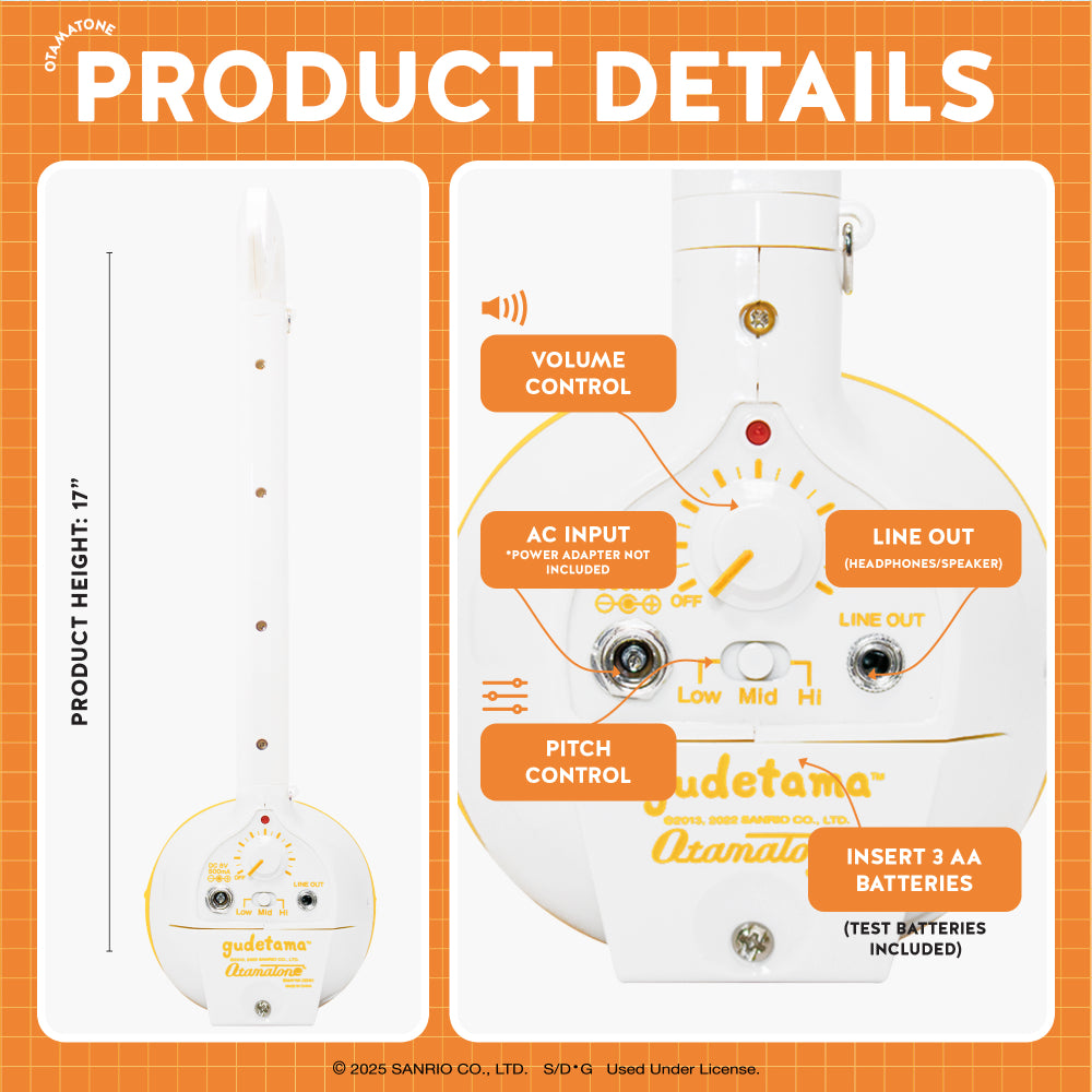 Otamatone Deluxe – Gudetama - FAO Schwarz