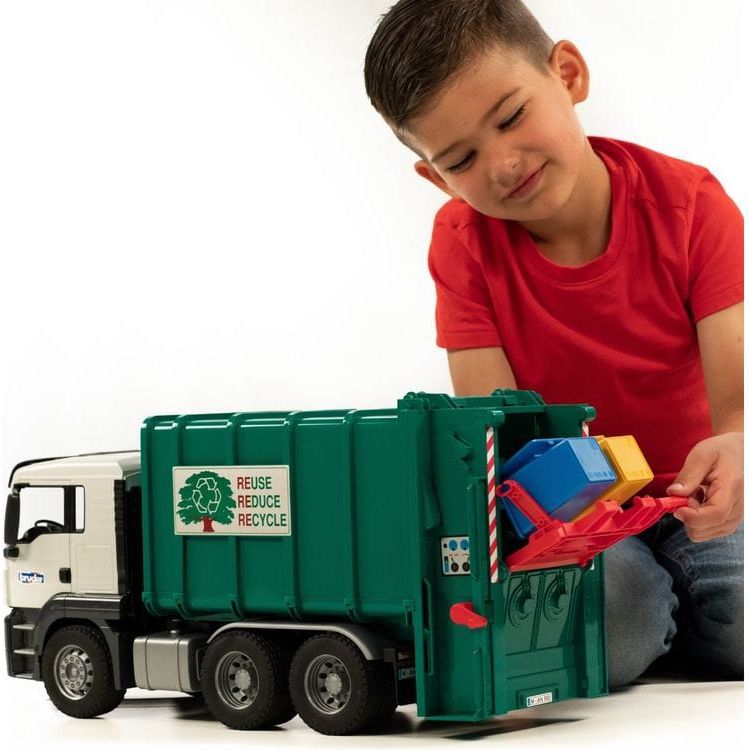 MAN TGS Rear Loading Garbage Truck (Green) - FAO Schwarz