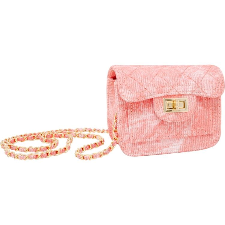 Tie Dye Quilted Denim Handbag – Pink - FAO Schwarz