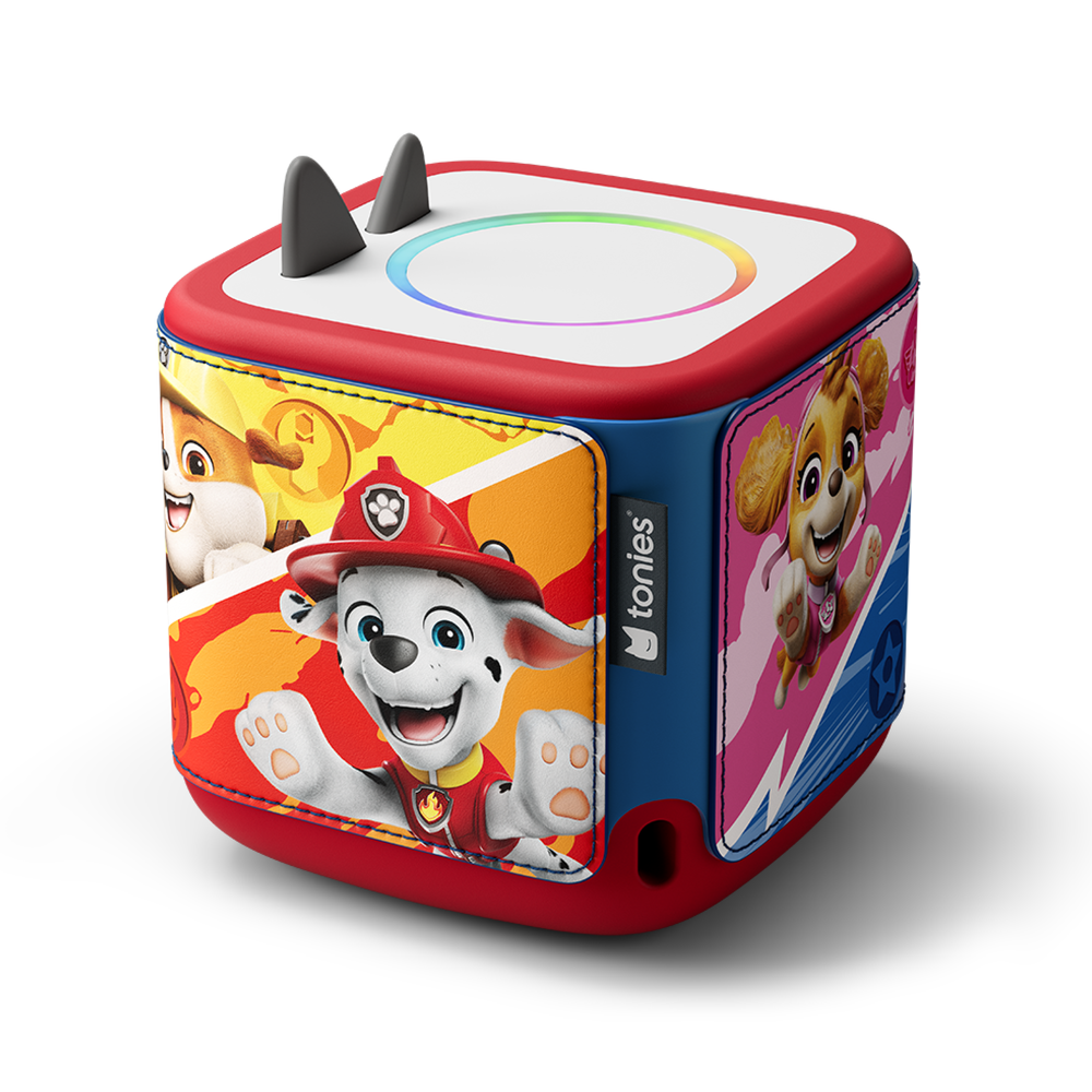 Tonies PAW Patrol Toniebox 2 Bundle with Tonieplay Game, Sleeve and 4 Tonies – Sunset Red - FAO Schwarz
