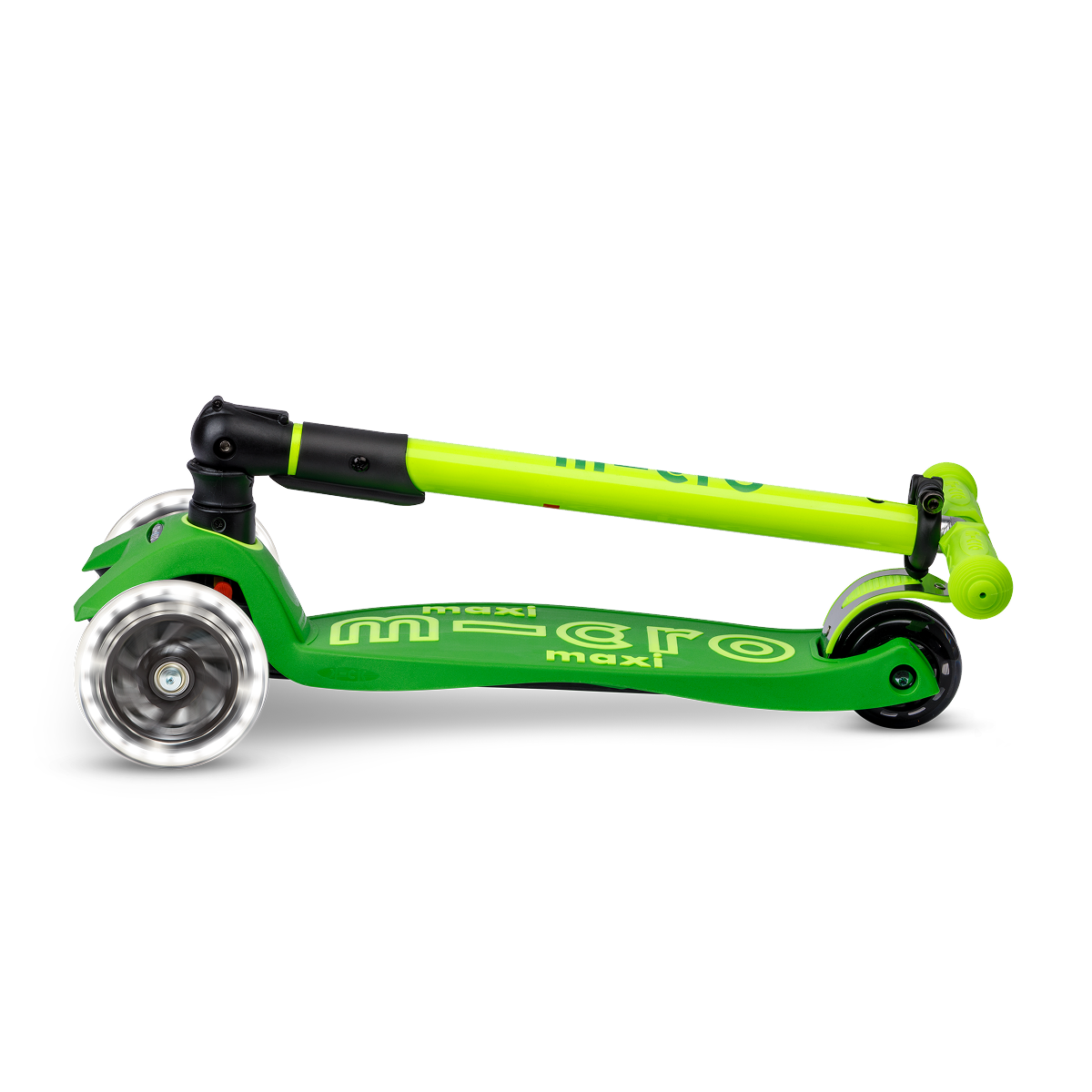 Maxi Deluxe Foldable LED Neon Scooter – Parrot Green - FAO Schwarz