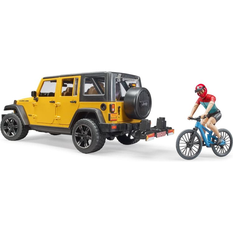 Jeep Wrangler Rubicon with Mountain Bike & Figurine - FAO Schwarz