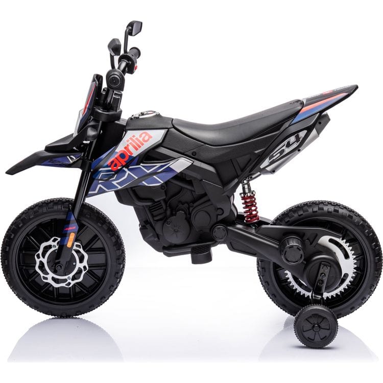 Aprilia 12V Kids’ Motorcycle – Black - FAO Schwarz