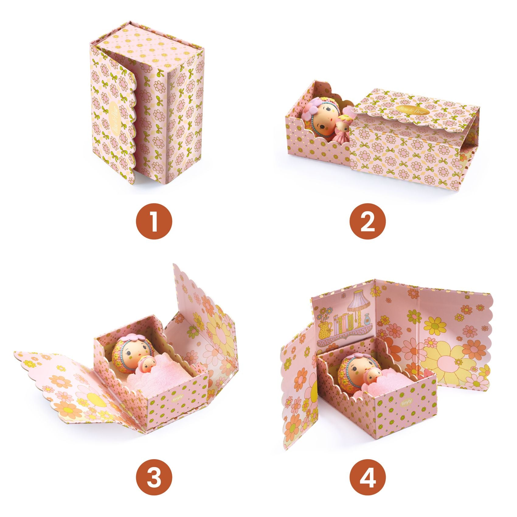 Tinyly Rose Tinyroom with Figurines - FAO Schwarz