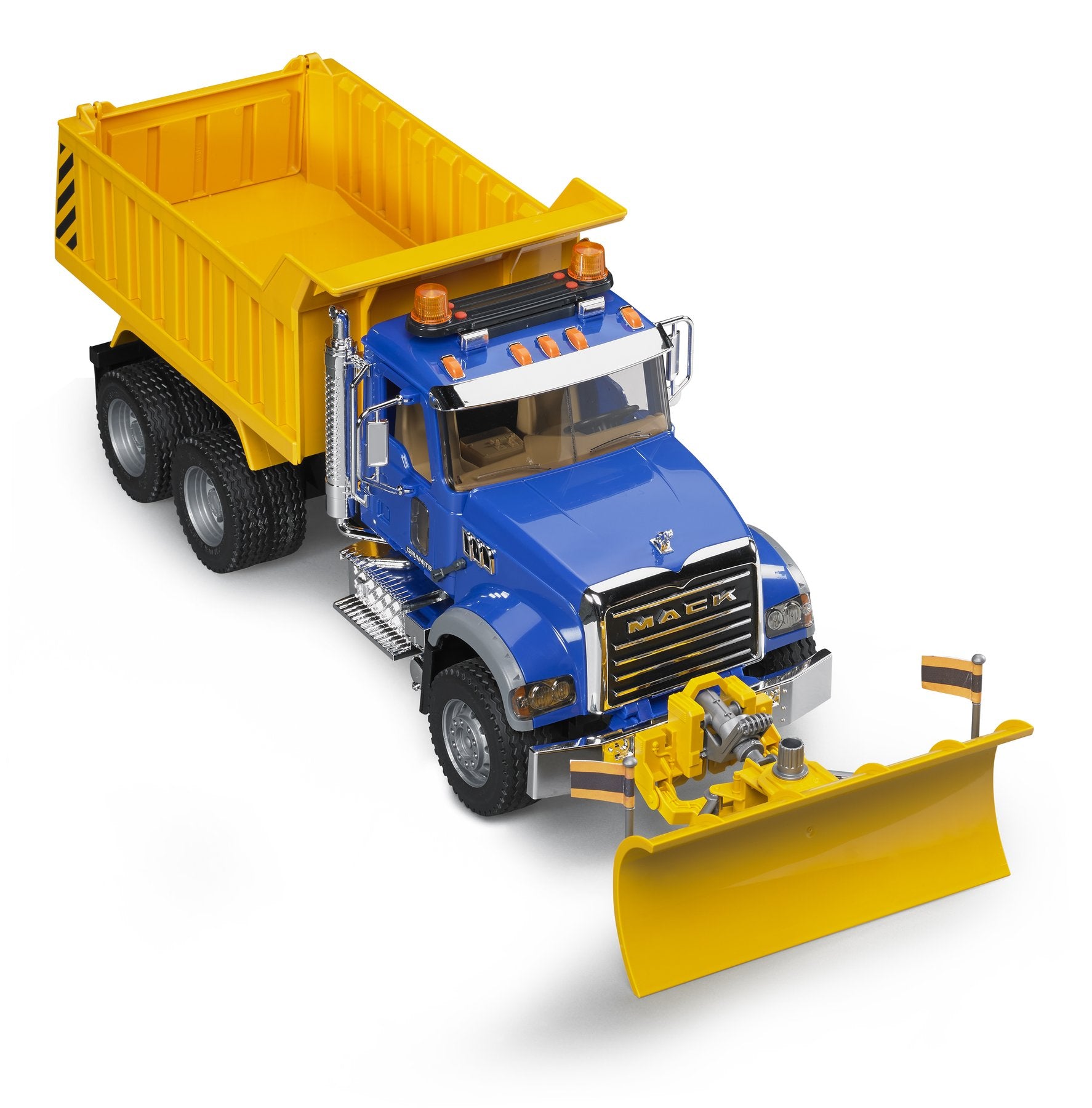MACK Granite Dump Truck with Snow Plow Blade - FAO Schwarz
