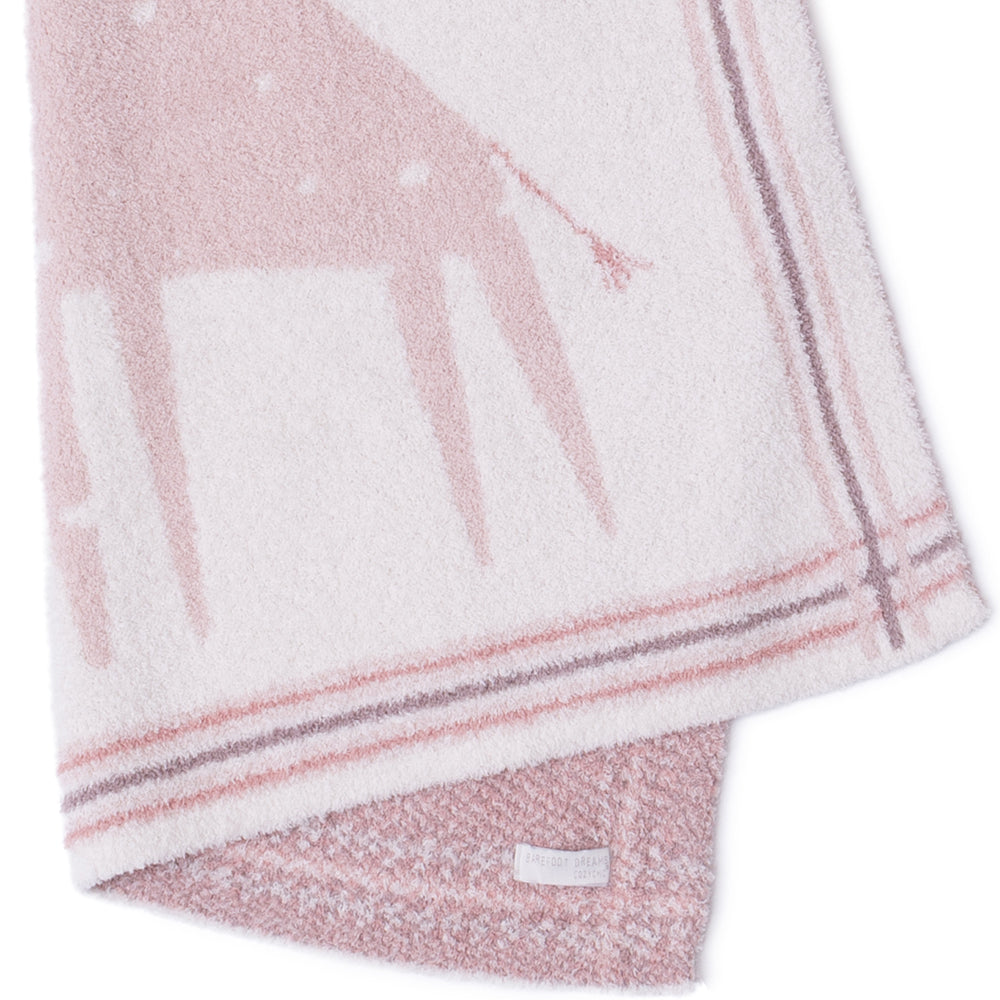CozyChic Giraffe Stroller Blanket – Dusty Rose Multi - FAO Schwarz