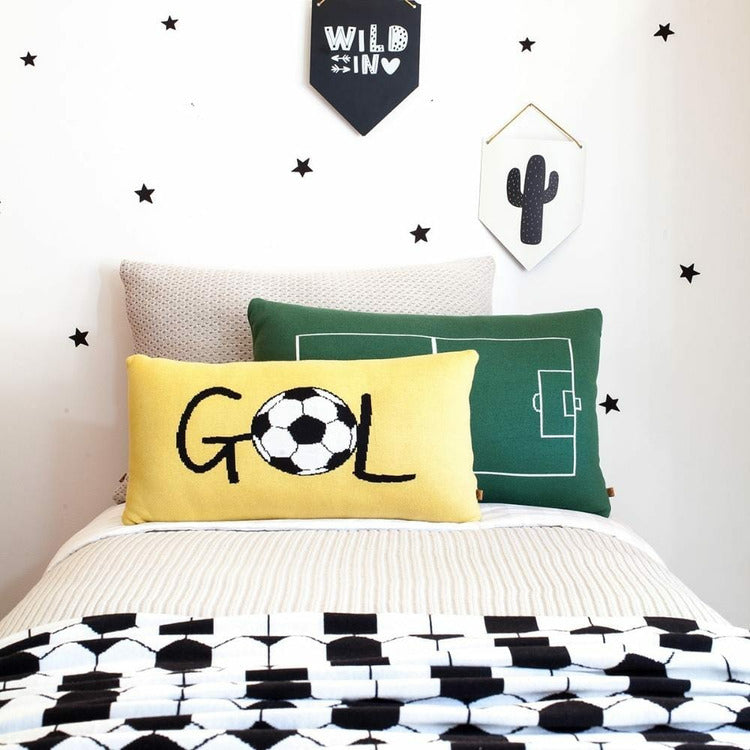 Orange GOL Soccer Pillow - FAO Schwarz