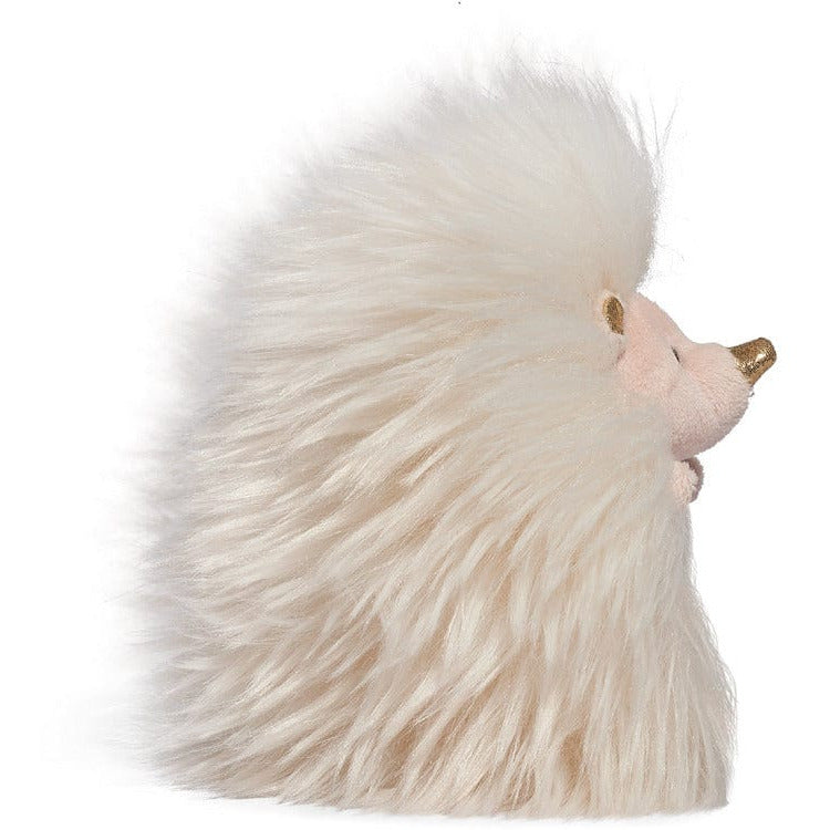 6″ Sparklers Toy Plush Hedgehog – White Gold - FAO Schwarz