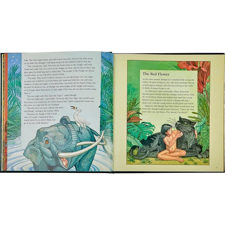 “The Jungle Book” in Green Bonded Leather - FAO Schwarz