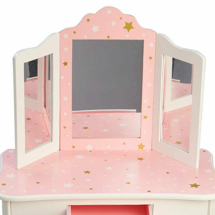 Fashion Twinkle Star Gisele Vanity Set – Pink/White - FAO Schwarz