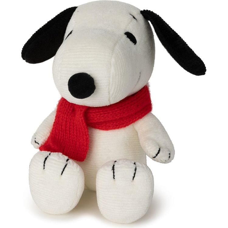 Snoopy Plush with Red Scarf – 7″ - FAO Schwarz