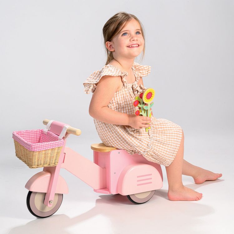 Pink Scooter with Basket - FAO Schwarz
