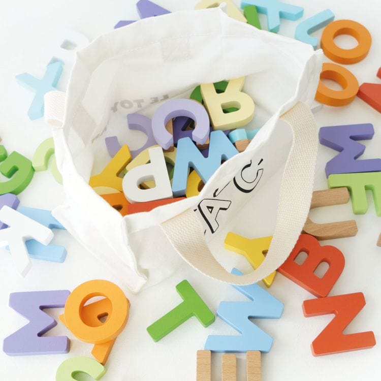 Wooden Alphabet Set & Bag – 60 Letters - FAO Schwarz