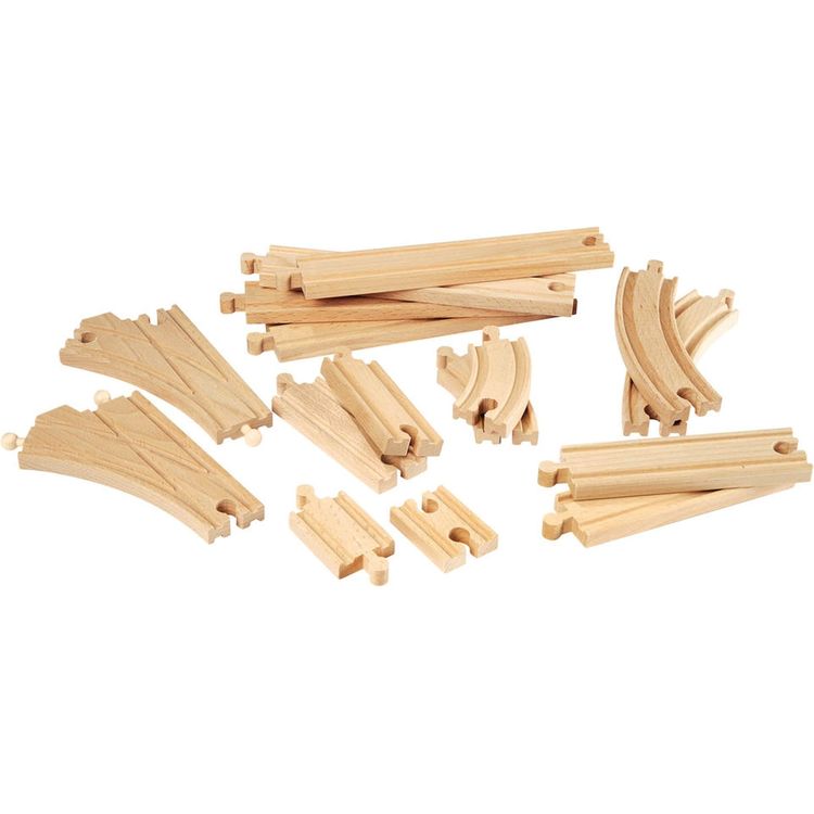 Expansion Pack Intermediate Wooden Track Train Set - FAO Schwarz