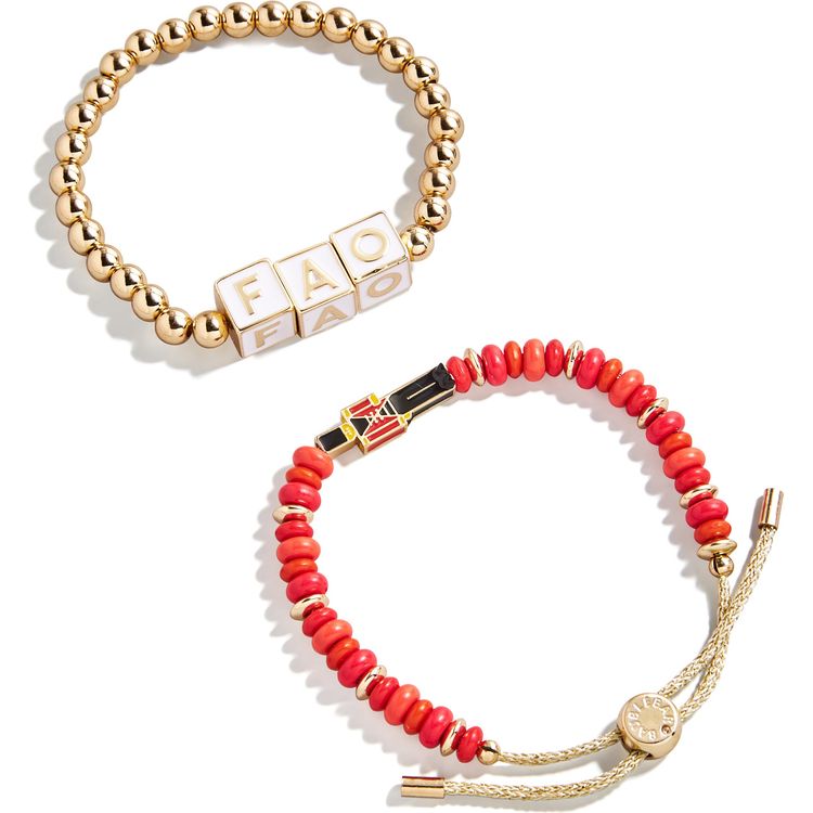 FAO Schwarz Red Pouch with Jewelry Set - FAO Schwarz