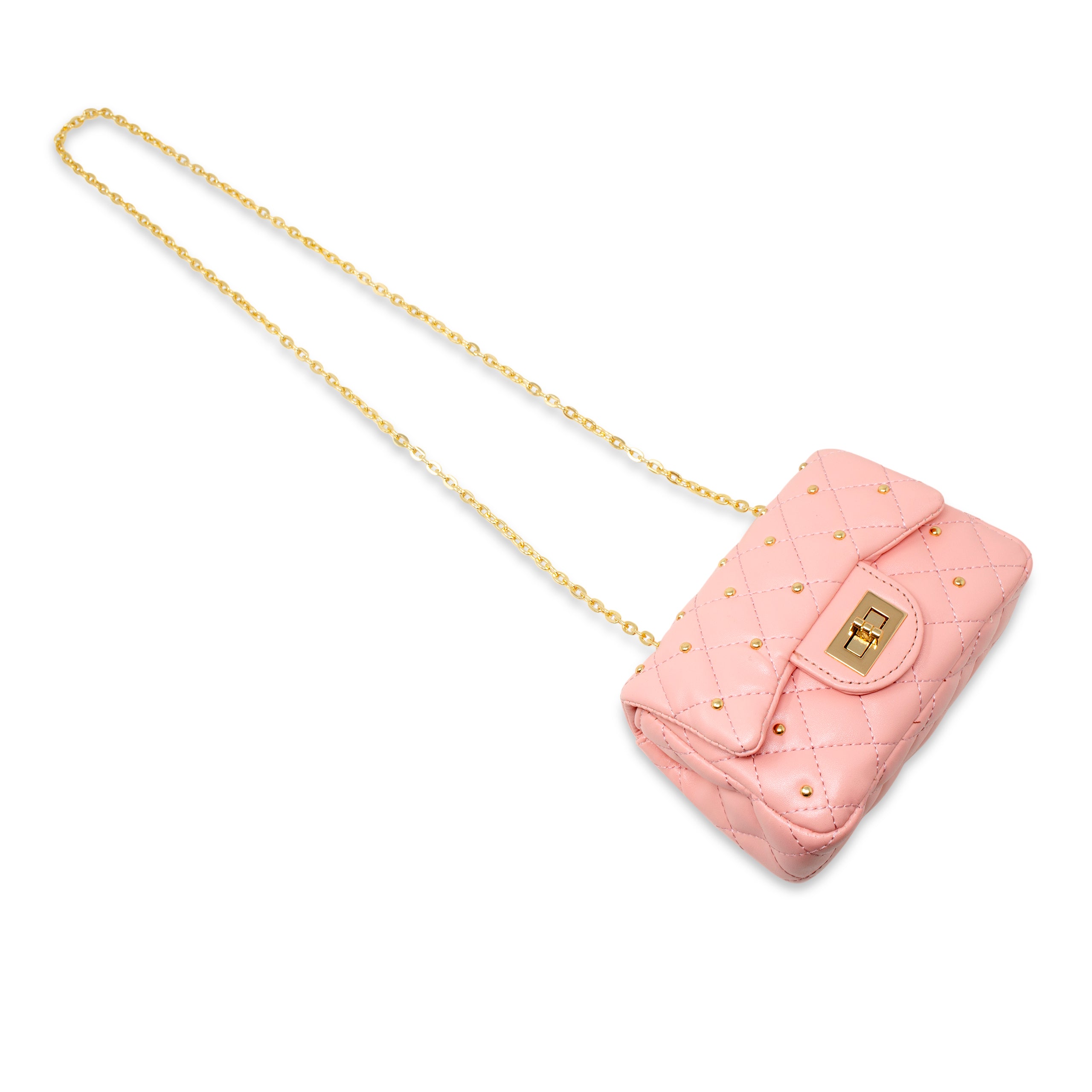 Classic Quilted Stud Handbag - FAO Schwarz