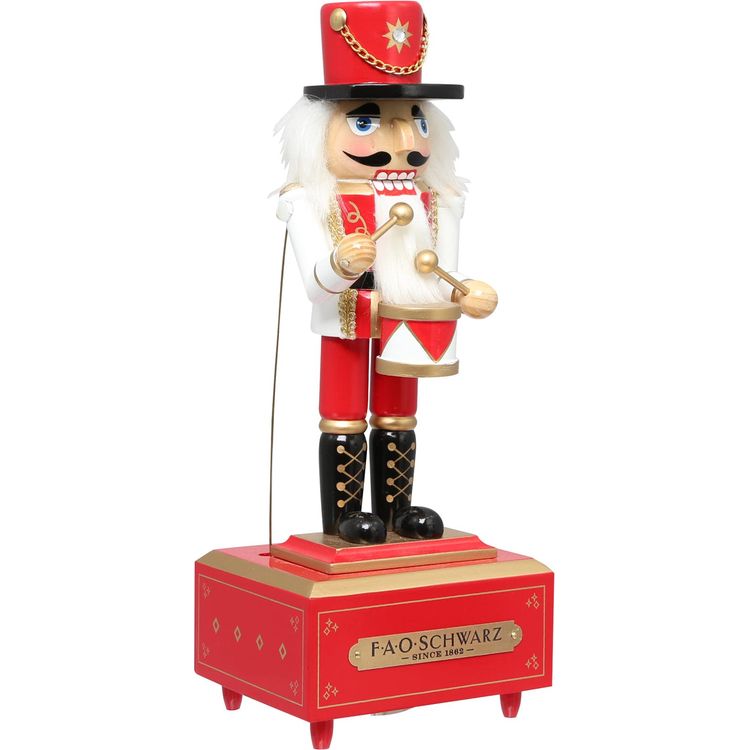 12 Inch Musical Wooden Nutcracker Prince - FAO Schwarz