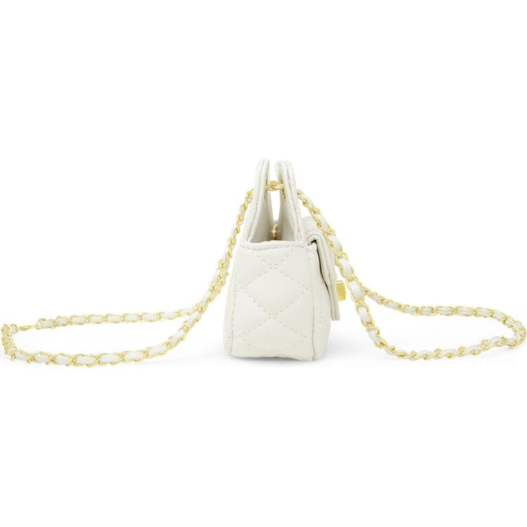 Tiny Quilted Treasure Purse – White - FAO Schwarz
