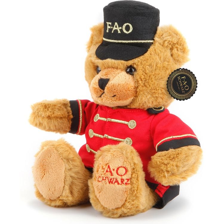 7″ Plush Bear Soldier in a Bag - FAO Schwarz