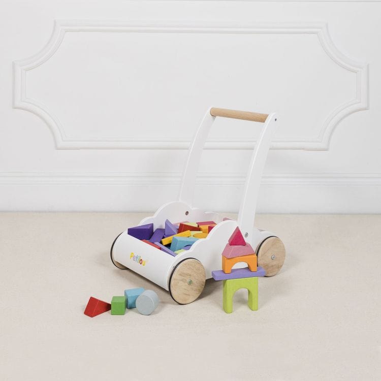 Rainbow Baby Walker & Puzzle – 45 Blocks - FAO Schwarz
