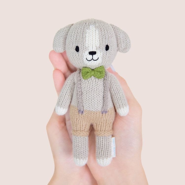 Tiny 6″ Noah the Dog Hand-Knit Doll - FAO Schwarz