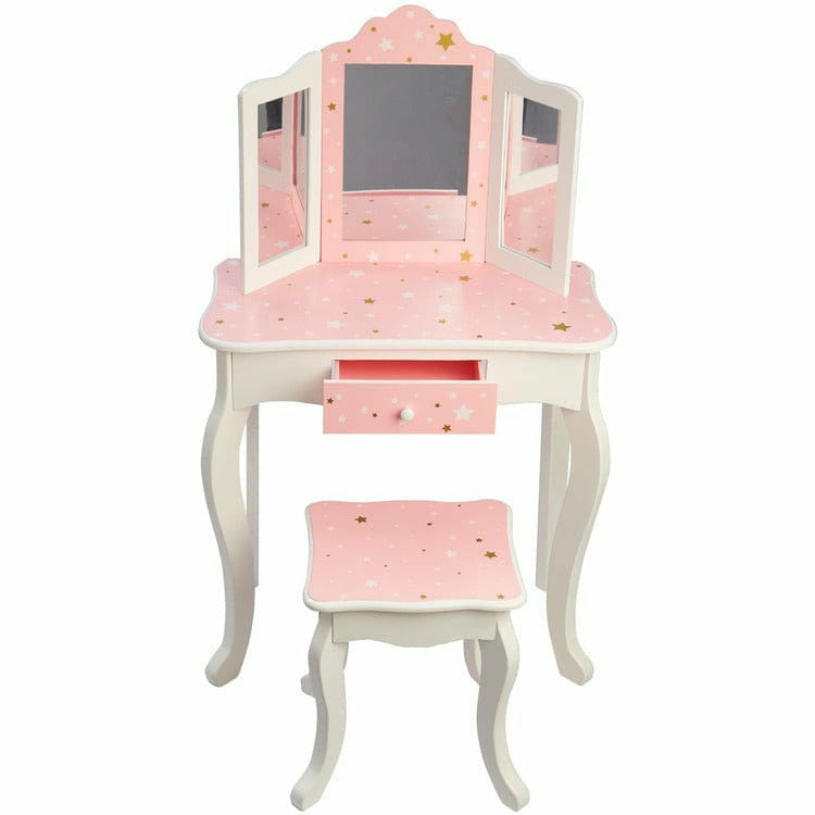 Fashion Twinkle Star Gisele Vanity Set – Pink/White - FAO Schwarz