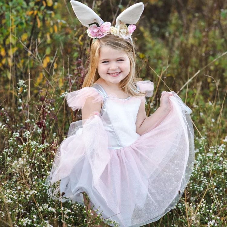 Woodland Bunny Dress & Headpiece – Size 5-6 Years - FAO Schwarz