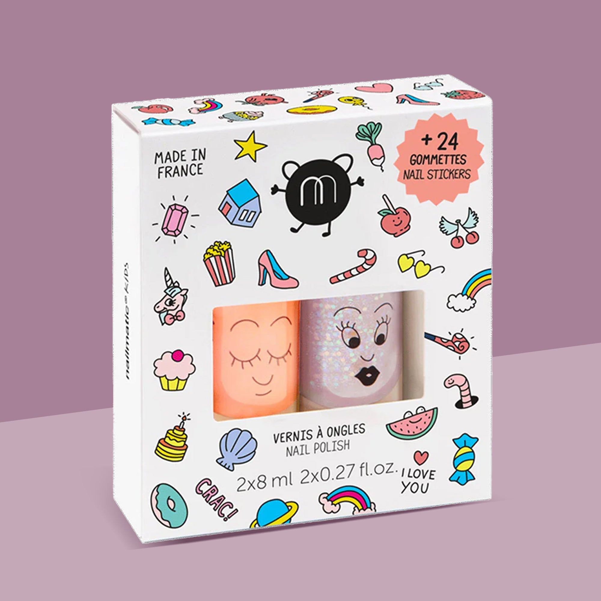 Nail Polish and Nail Sticker Set for Kids - FAO Schwarz