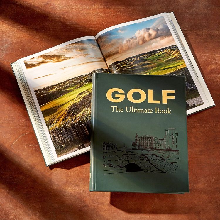 “Golf: The Ultimate Book” in Green Bonded Leather - FAO Schwarz