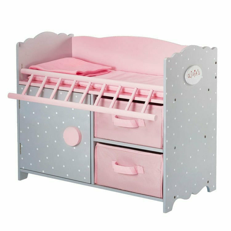 Princess Baby Doll Crib with Cabinet and Cubby - FAO Schwarz