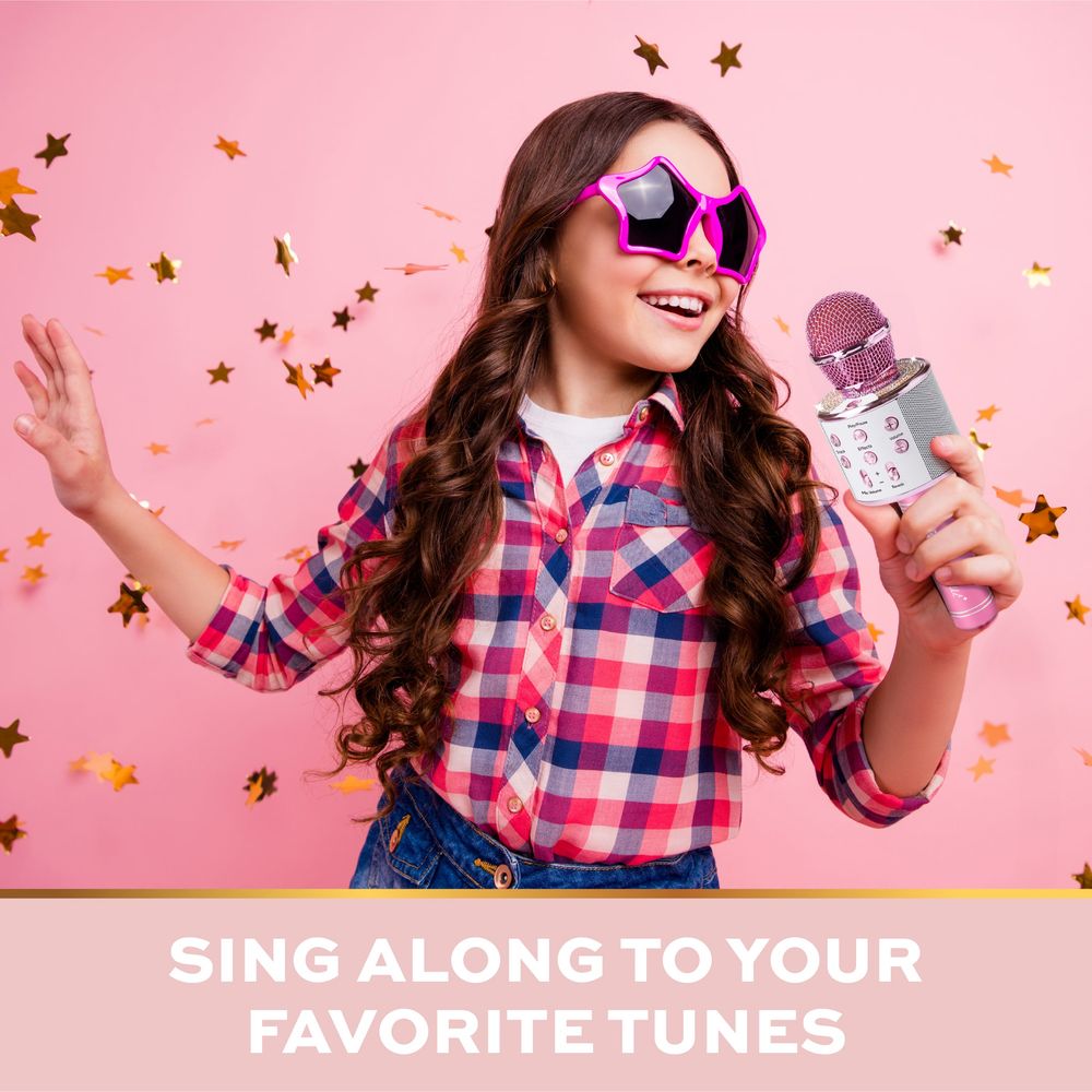 Musical Microphone Rhinestone Bluetooth Broadcaster - FAO Schwarz