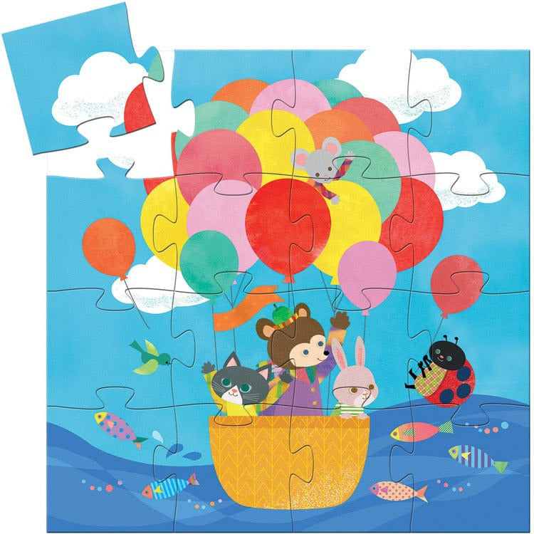 16-Piece Hot Air Balloon Jigsaw Puzzle - FAO Schwarz