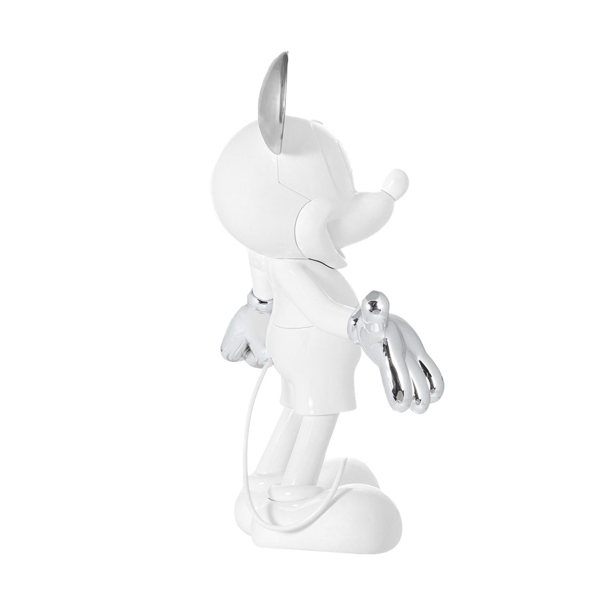 Mickey Mouse Figure White & Silver – 55″ - FAO Schwarz