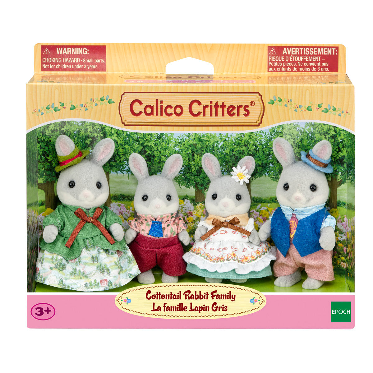 Calico Critters Cottontail Rabbit Family Collectible Doll Figures - FAO Schwarz