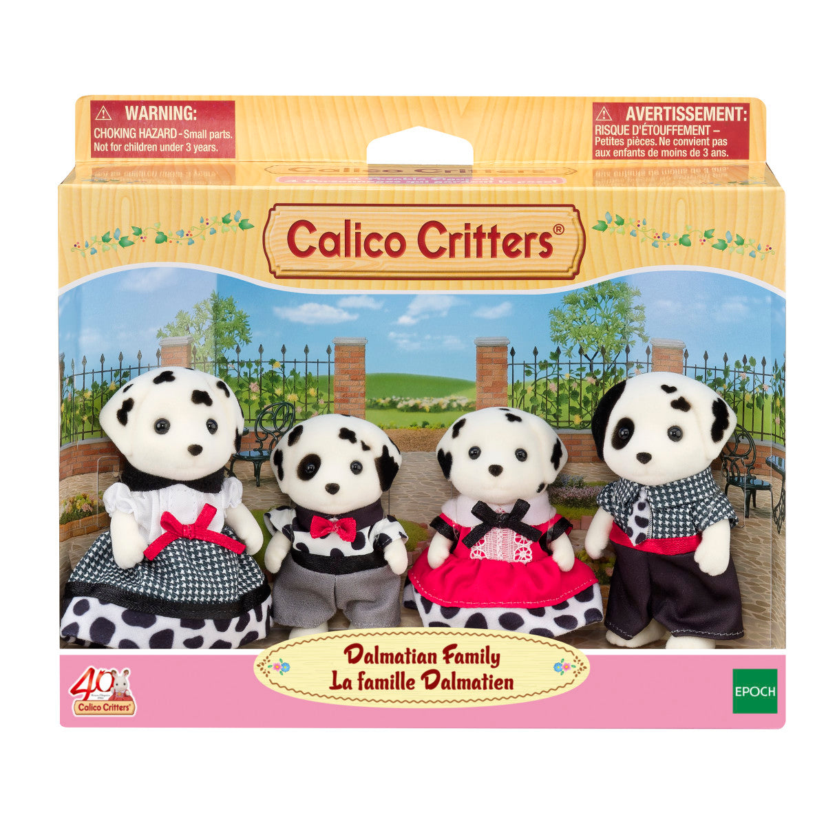 Calico Critters Dalmatian Family Collectible Doll Figures - FAO Schwarz
