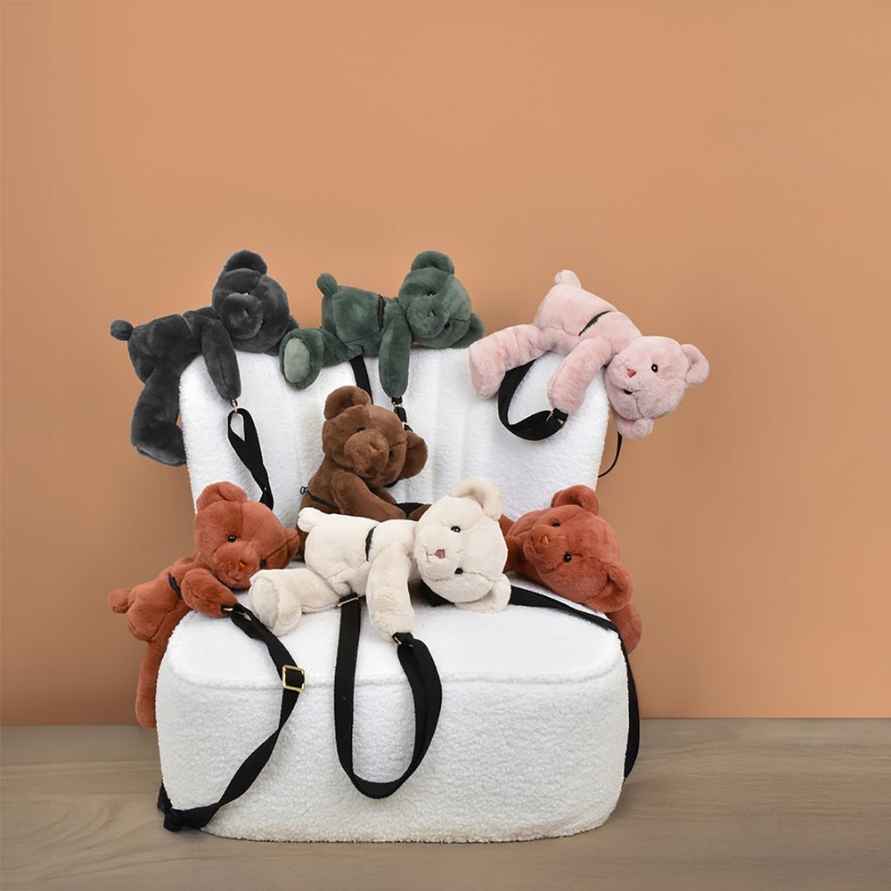 Teddy Bear Plush Bag – Black - FAO Schwarz