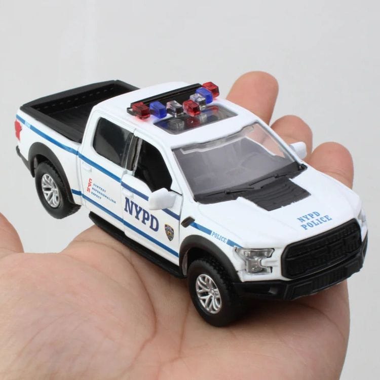 NYPD Die-Cast Metal Pick-Up Truck - FAO Schwarz